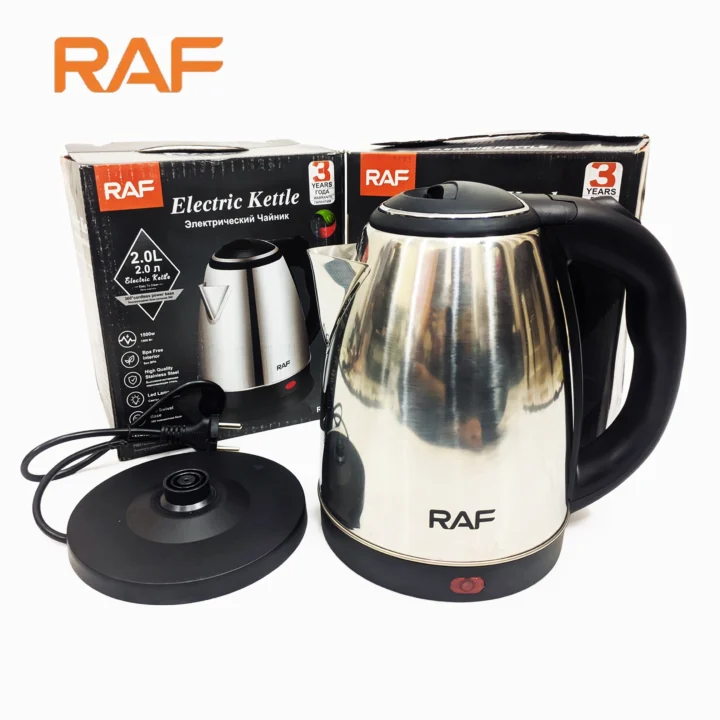 Automatic Electric Kettle 2Liter R.7816 – Stainless Steel & Cordless – 1500W