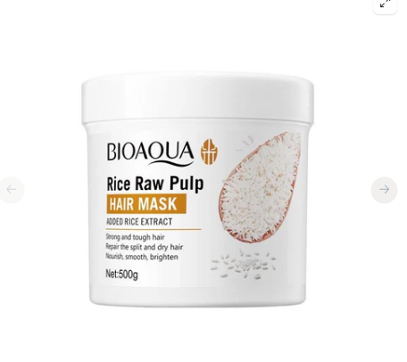 BIOAQUA Rice Raw Pulp Hair Mask For Dry Damaged Hair 500g