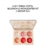 Color Institute 6 in 1 Terra cotta blushon & Highlighter Kit