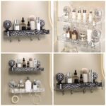 Crystal Suction Wall-Mounted Shelf  Box Packing) Premium Quality 
