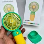 Cute USB Mini Fan Portable Handheld Fan Rechargeable Mini Handy Fan
