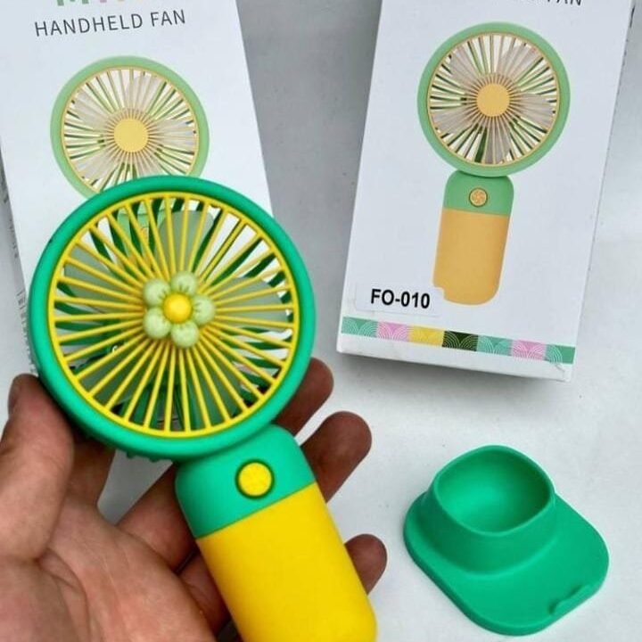 Cute USB Mini Fan Portable Handheld Fan Rechargeable Mini Handy Fan