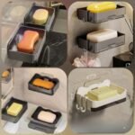 Drawer Soap Dish -(Black & white)Premium Quality 🇨🇳