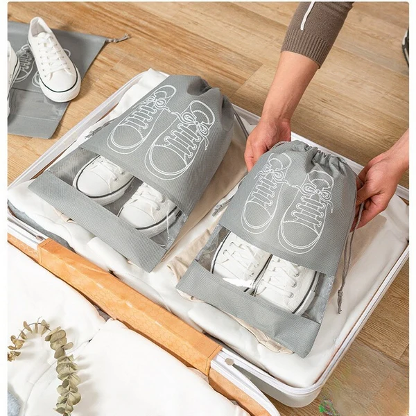 New Drawstring Shoe Pouches (Pack Of 5)