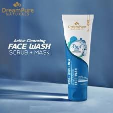 Dream Pure 3 In 1 Active Cleansing Face Wash + Scrub + Mask