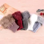 Stylish Faux Rabbit Hair Fur Gloves For Women