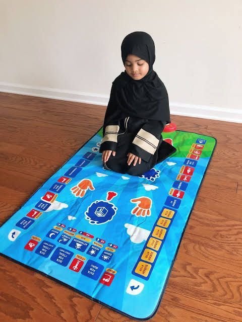 Full Size (3.75ft x 2.3ft almost)  Educational Prayer Mat in 7 Different Languages with 36 Active Touch Sensitive Keys (with Box Packing Cell Operate)
