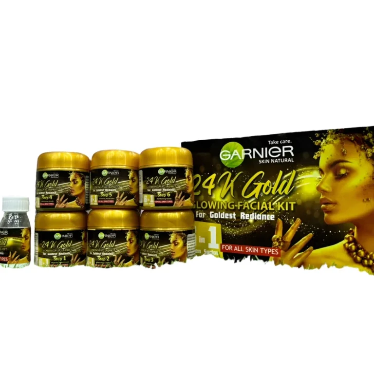 Garnier 24K Gold Glowing Facial Kit 900