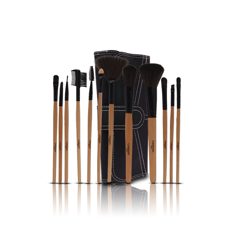 Glamorous Face 12 Piece Leather Brushset