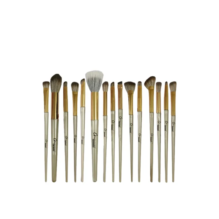 Glamorous Face 15-Piece Eye & Face Makeup Brush Set