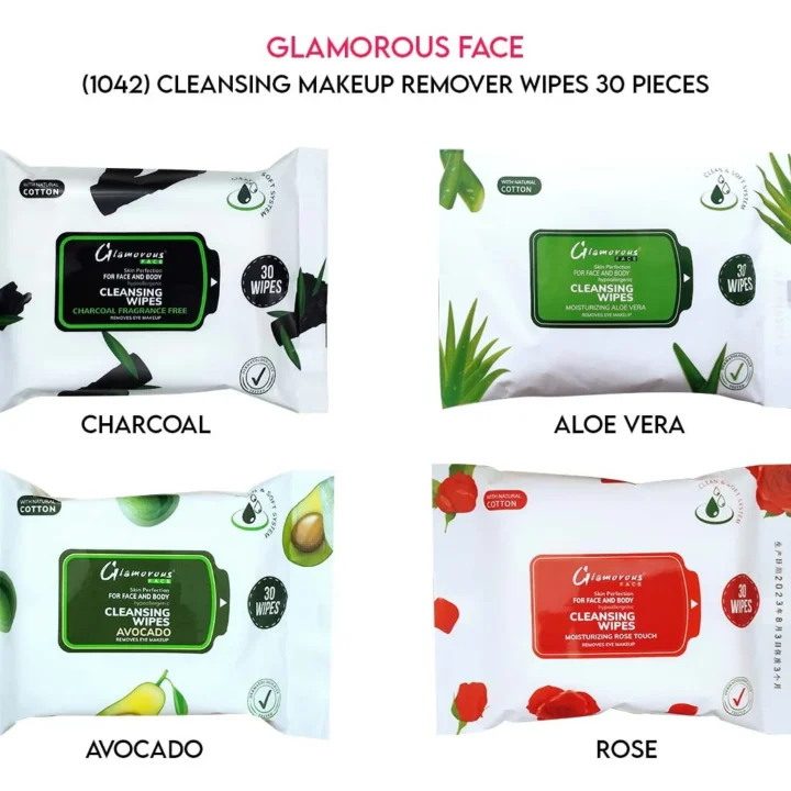 Glamorous Face Cleansing Makeup Remover Wipes 30 Pieces