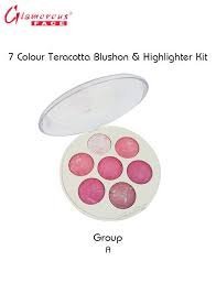 Glamorous Face Highlighter & Blusher Palette (7 Colors) – Glow & Flush in One