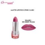 Glamorous Face Matte Lipstick Vitamin E & Aloe Vera Extracts (Pink Case) (40 Colors)