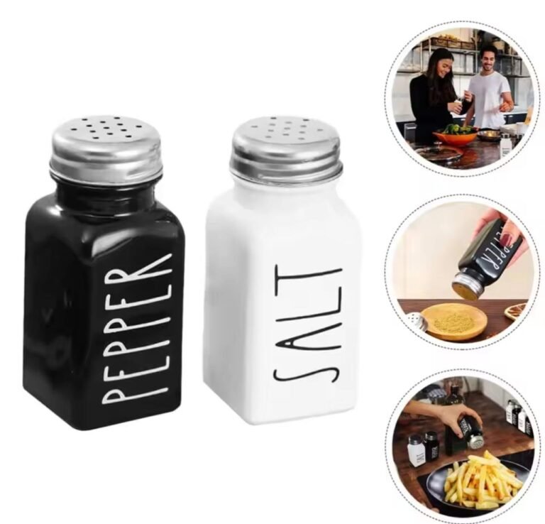 Glass Bottles Salt Pepper Shaker
