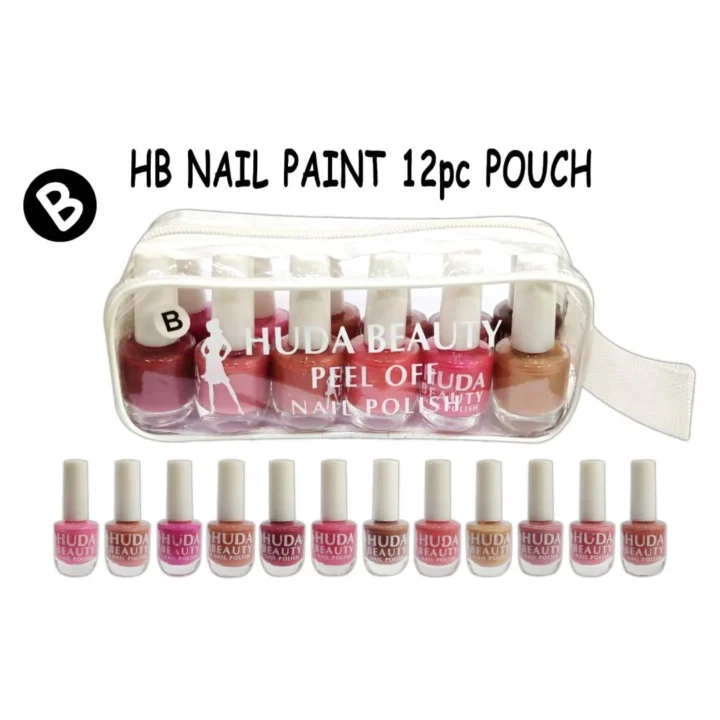 Huda Beauty Peel Off Nail Paint 12Pcs Se