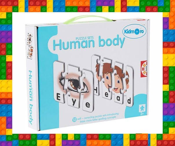 Human Body Puzzel Cards 12pc Set