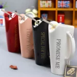 Ceramic Coffee Mug With Straw