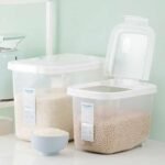 Rice and Flour Container with Wheel  10 kg