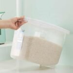 Rice and Flour Container with Wheel  10 kg