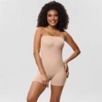 Strapless Shapewear Bodysuit for Women Tummy Control Seamless Sculpting Butt Lifter Body Shaper with Removable Straps  Random Colours 💫💫