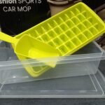 Ice Cube Tray With Lid and Bin | 36 Mini Nuggets Ice Tray For Freezer | Comes with Ice Container, Scoop and Cover | Good Size Ice Bucket random colour
