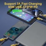 Strong 4 In 1 Convertible USB Fast Charging Cable 1M, 27W, Nylon Braided, USB C Charger Cable, Multiple Charge Cable For IPhone  MacBook Pro/Airpods/Android Phone 🤩   – Each💫☑