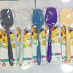 NON STICK HEAT RESISTANCE SILICONE COOKING SPOONS AND SPATULAS : – each (12 inches)