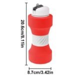 COLLAPSIBLE FOLDING WATER BOTTLE SILICONE MATERIAL