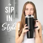 Stylish Water Bottle Tumbler With Handle