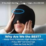 Migraine Relief Hat headache hat Gel Hot Cold Therapy lce Cap For Relieve Pain lce Hat Eye Mask Stress Pressure Pain Relief    
