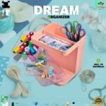 Makeup Organizer for Vanity, Rotating Makeup Organizer, Layered Cosmetics Storage Box Makeup Stationary Organizer    