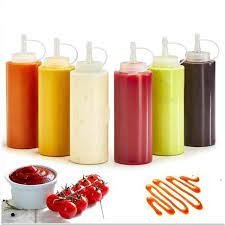 Istara Plastic Squeeze Bottle Ketchup Mustard Honey Sauce Dispenser Bottle