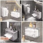 Luxury Crystal Wall-Mounted Tissue Box (Random Colours) Premium Quality 🇨🇳