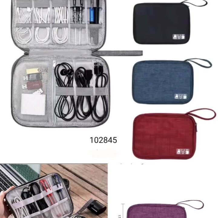 Multi-function Travel Storage Bags  Waterproof Zipper Pack Data Arrange Bag Office Portable Organizer Case