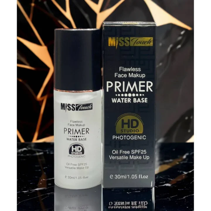 Miss Touch Flawless Face Makeup Primer Water Base Oil Free SPF25 30ML