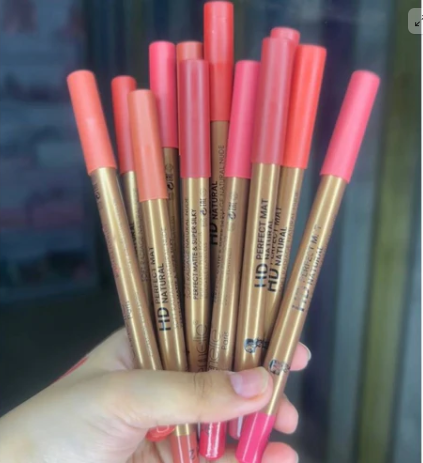 Emelie HD Perfect Matte And Super Silky Lipstick Pencil 12Pcs Pack