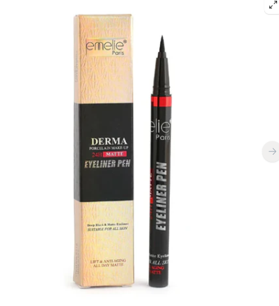 Emelie Derma 24 hour Waterproof Matte Marker Eyeliner Pen - BLACK