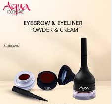 Aqua Color Line 3D Eyebrow Powder & Gel Eyeliner