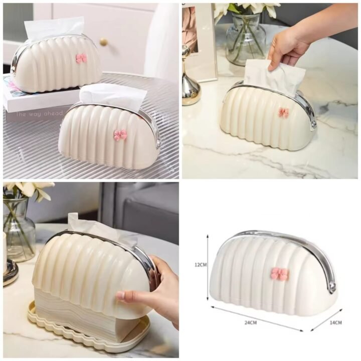 Shell Tissue Box 🎀   (Random Colours)