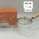 Single handle milk pot glass merterial  sal