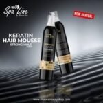 Spa Line By Glamorous Face Keratin Hair Mousse – Strong Hold Black