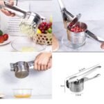 Stainless steel manual fruit masher hand squeezer  sal
