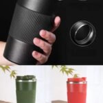 Travel glass stainless steel colour randam
