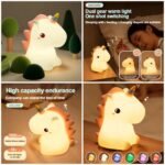 Unicorn Character Lamp 🦄   (Rechargeable) Box Packing