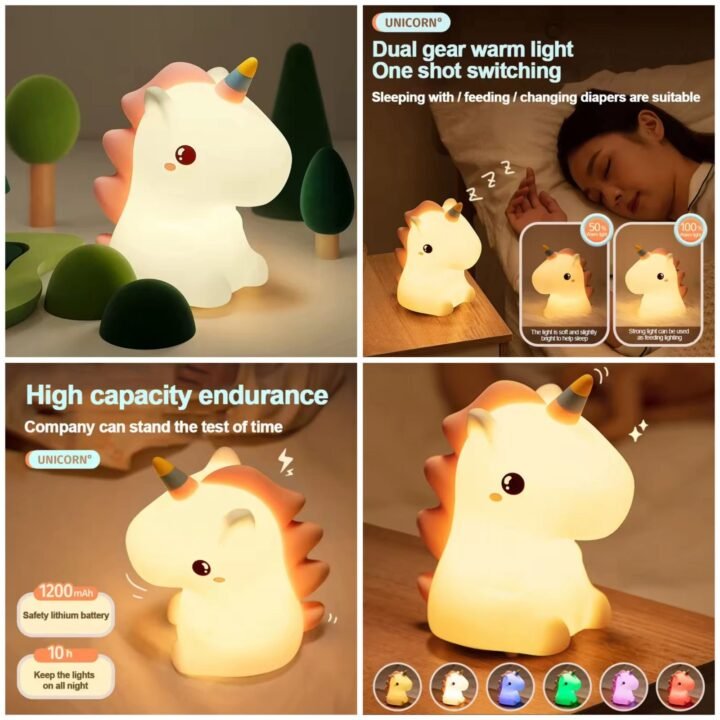 Unicorn Character Lamp 🦄   (Rechargeable) Box Packing