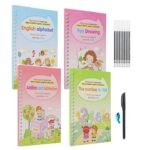 Child Practice Magic Book pack of 4pcs with 10 refill 