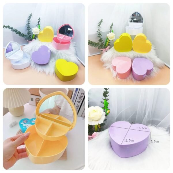 Heart Shape Jewelry Organizer (Random Colours)