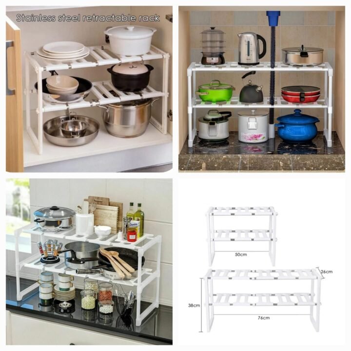 Adjustable Under Sink Organizer  (Box Packing)