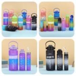 3pcs Sports Colourful Water Bottle Set  (Random Colours) – Premium Quality