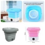 Foldable Electric Mini Washing Machine With Dryer Option  (Box Packing)